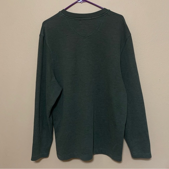 Sage Green V-Neck Sweater - Picture 2 of 4